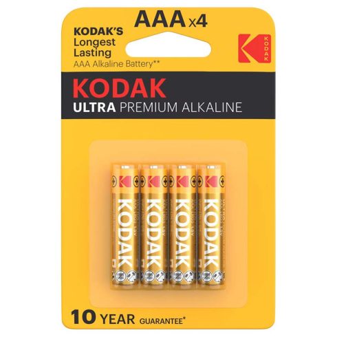 Kodak Ultra Premium Alkaline AAA elem (4db-os bliszter)