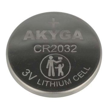   Akyga CR2032 3V 210mAh gombelem BULK (átmérő: 20mm, vastagság: 3.2mm)