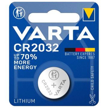   Varta CR2032 3V 230mAh gombelem, bliszteres (átmérő: 20mm, vastagság: 3.2mm)