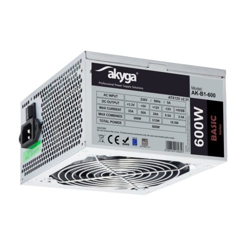 Akyga AK-B1-600 ATX tápegység